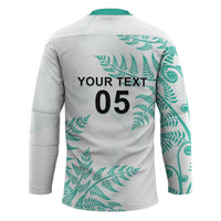 Custom New Zealand Football Hockey Jersey Aotearoa Pride Aqua Version LT05 - Polynesian Pride