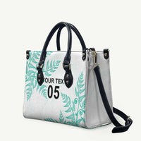 Custom New Zealand Football Leather Bag Aotearoa Pride Aqua Version LT05 Aqua - Polynesian Pride