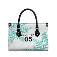 Custom New Zealand Football Leather Bag Aotearoa Pride Aqua Version LT05 - Polynesian Pride