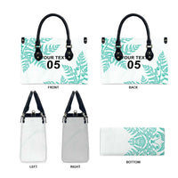 Custom New Zealand Football Leather Bag Aotearoa Pride Aqua Version LT05 - Polynesian Pride