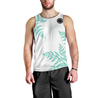 Custom New Zealand Football Men Tank Top Aotearoa Pride Aqua Version LT05 - Polynesian Pride