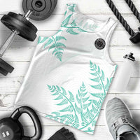 Custom New Zealand Football Men Tank Top Aotearoa Pride Aqua Version LT05 - Polynesian Pride
