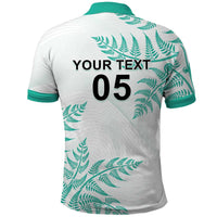 Custom New Zealand Football Polo Shirt Aotearoa Pride Aqua Version LT05 - Polynesian Pride