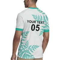 Custom New Zealand Football Rugby Jersey Aotearoa Pride Aqua Version LT05 - Polynesian Pride