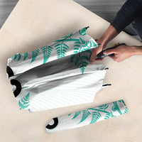 Custom New Zealand Football Umbrella Aotearoa Pride Aqua Version LT05 - Polynesian Pride