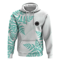 Custom New Zealand Football Zip Hoodie Aotearoa Pride Aqua Version LT05 Pullover Hoodie Aqua - Polynesian Pride