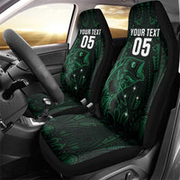 Custom New Zealand Fishing Car Seat Cover Maori Tribal Pattern - Polynesian Pride