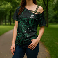 Custom New Zealand Fishing Cross Shoulder Shirt Maori Tribal Pattern LT05 - Polynesian Pride