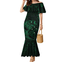 Custom New Zealand Fishing Family Matching Mermaid Dress and Hawaiian Shirt Maori Tribal Pattern - Polynesian Pride