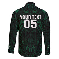 Custom New Zealand Fishing Family Matching Short Sleeve Bodycon Dress and Hawaiian Shirt Maori Tribal Pattern - Polynesian Pride