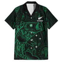 Custom New Zealand Fishing Hawaiian Shirt Maori Tribal Pattern LT05 Black - Polynesian Pride