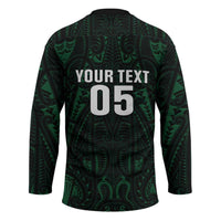 Custom New Zealand Fishing Hockey Jersey Maori Tribal Pattern LT05 - Polynesian Pride