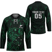 Custom New Zealand Fishing Hockey Jersey Maori Tribal Pattern - Polynesian Pride