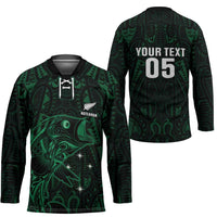 Custom New Zealand Fishing Hockey Jersey Maori Tribal Pattern LT05 - Polynesian Pride