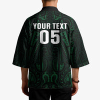 Custom New Zealand Fishing Kimono Maori Tribal Pattern - Polynesian Pride
