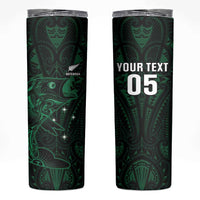 Custom New Zealand Fishing Skinny Tumbler Maori Tribal Pattern - Polynesian Pride