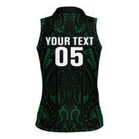 Custom New Zealand Fishing Women Sleeveless Polo Shirt Maori Tribal Pattern - Polynesian Pride