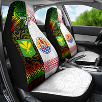 Custom Hawaii And Tahiti Car Seat Cover Coat Of Arms Polynesian Pattern LT05 - Polynesian Pride