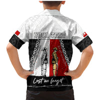 Personalised Tonga ANZAC Day Te Tau Manatui Kinautolu Family Matching Mermaid Dress and Hawaiian Shirt Lest We Forget LT05 - Polynesian Pride