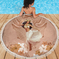 Hawaii Women's Day Beach Blanket With Polynesian Pattern LT05 - Polynesian Pride