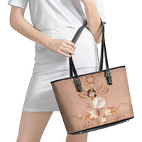 Hawaii Women's Day Leather Tote Bag With Polynesian Pattern LT05 - Polynesian Pride