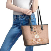 Hawaii Women's Day Leather Tote Bag With Polynesian Pattern LT05 - Polynesian Pride
