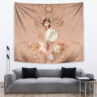 Hawaii Women's Day Tapestry With Polynesian Pattern LT05 Brown - Polynesian Pride