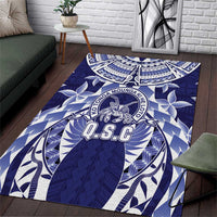 Tonga Queen Salote College Area Rug Centenary Navy Version LT05 Navy - Polynesian Pride