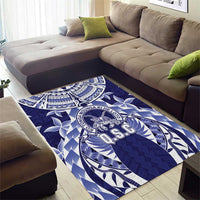 Tonga Queen Salote College Area Rug Centenary Navy Version LT05 - Polynesian Pride