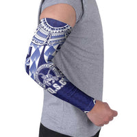 Personalised Tonga Queen Salote College Arm Sleeves Centenary Navy Version LT05 - Polynesian Pride