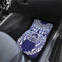 Personalised Tonga Queen Salote College Car Mats Centenary Navy Version LT05 - Polynesian Pride