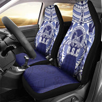 Tonga Queen Salote College Car Seat Cover Centenary Navy Version LT05 - Polynesian Pride