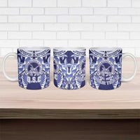 Personalised Tonga Queen Salote College Ceramic Mug Centenary Navy Version LT05 - Polynesian Pride