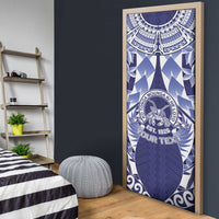 Personalised Tonga Queen Salote College Door Cover Centenary Navy Version LT05 - Polynesian Pride