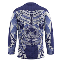 Personalised Tonga Queen Salote College Hockey Jersey Centenary Navy Version LT05 - Polynesian Pride
