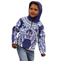 Personalised Tonga Queen Salote College Kid Hoodie Centenary Navy Version LT05 - Polynesian Pride