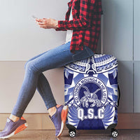 Tonga Queen Salote College Luggage Cover Centenary Navy Version LT05 - Polynesian Pride