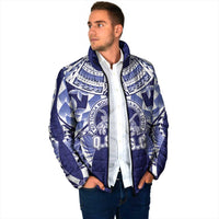 Personalised Tonga Queen Salote College Padded Jacket Centenary Navy Version LT05 - Polynesian Pride