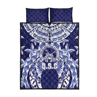 Tonga Queen Salote College Quilt Bed Set Centenary Navy Version LT05 - Polynesian Pride