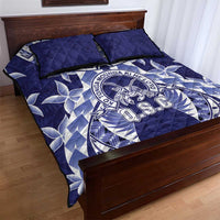 Tonga Queen Salote College Quilt Bed Set Centenary Navy Version LT05 - Polynesian Pride