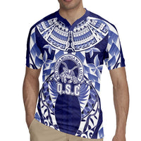 Personalised Tonga Queen Salote College Rugby Jersey Centenary Navy Version LT05 - Polynesian Pride