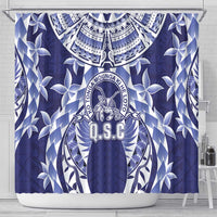 Tonga Queen Salote College Shower Curtain Centenary Navy Version LT05 - Polynesian Pride
