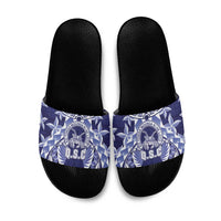 Tonga Queen Salote College Slide Sandals Centenary Navy Version LT05 Navy - Polynesian Pride