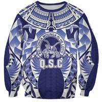 Personalised Tonga Queen Salote College Sweatshirt Centenary Navy Version LT05 Unisex Navy - Polynesian Pride