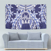 Tonga Queen Salote College Tapestry Centenary Navy Version LT05 - Polynesian Pride