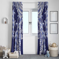 Tonga Queen Salote College Window Curtain Centenary Navy Version LT05 - Polynesian Pride