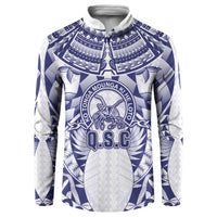 Personalised Tonga Queen Salote College Button Sweatshirt Centenary White Version LT05 White - Polynesian Pride