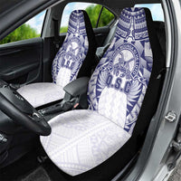 Tonga Queen Salote College Car Seat Cover Centenary White Version LT05 - Polynesian Pride