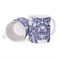 Personalised Tonga Queen Salote College Ceramic Mug Centenary White Version LT05 - Polynesian Pride