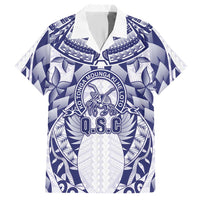 Personalised Tonga Queen Salote College Hawaiian Shirt Centenary White Version